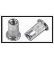 Insert Nuts Round Body Flat Head – Well Nuts for Sealing and Vibration Resistance in Panels – Rubber Body with Brass Nut, M4-M10 Threads, Countersunk Head for Automotive, Marine and Appliance Applications